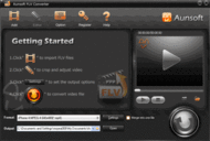 Aunsoft FLV Converter screenshot